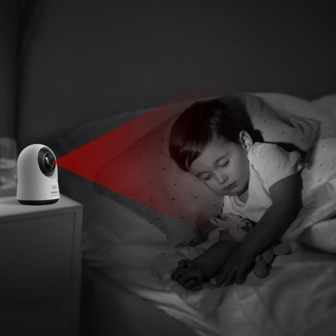 Kamera wewnętrzna Security P1 Pro do monitoringu microSD Wi-Fi 3K AI - biała BASEUS