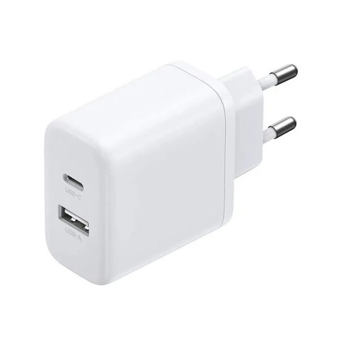 Ładowarka sieciowa X227 GaN USB-A USB-C 20W - biała UGREEN