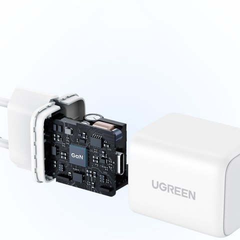 Ładowarka sieciowa X512 GaN USB-C 20W - biała UGREEN
