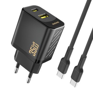 Ładowarka sieciowa z kablem USB-C 1m 35W - czarna DUDAO