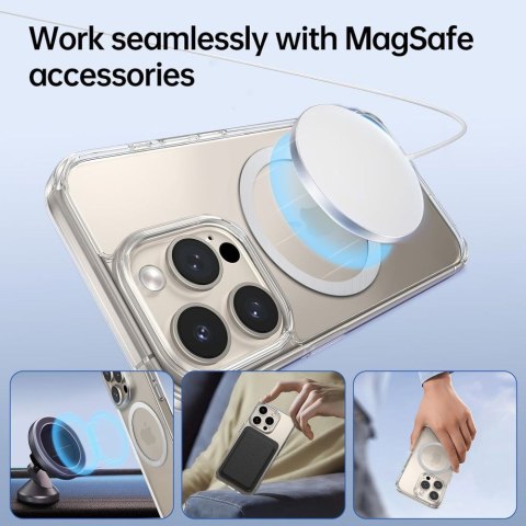 Pierścień blaszka magnetyczna MagSafe do etui smartfona - srebrny Tech-Protect