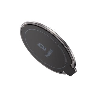 Ring uchwyt pierścień magnetyczny do smartfona z funkcją podstawki - tytanowy BASEUS