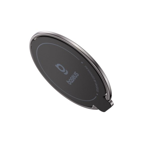 Ring uchwyt pierścień magnetyczny do smartfona z funkcją podstawki - tytanowy BASEUS