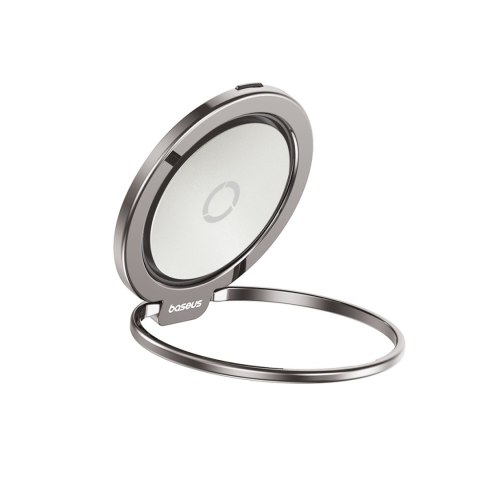 Ring uchwyt pierścień magnetyczny do smartfona z funkcją podstawki - tytanowy BASEUS