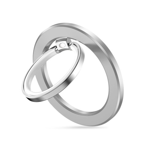 Uchwyt ring magnetyczny na palec z MagSafe do smartfona - srebrny Tech-Protect