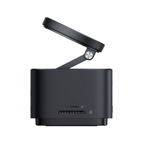 7w1 HUB z ładowarką bezprzewodową HDMI USB-A USB-C SD TF MagSafe 15W - czarny BASEUS
