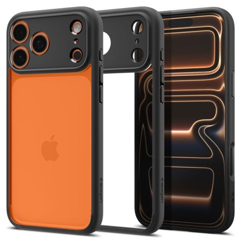 Etui case plecki na iPhone 17 Pro Ultra Hybrid - czarny mat SPIGEN