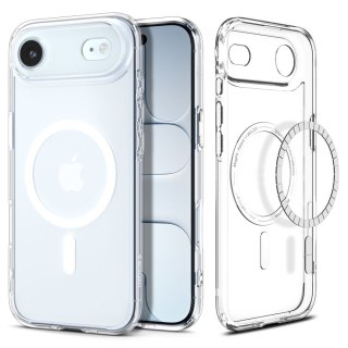 Etui ochronne case na iPhone 17 Air Ultra Hybrid MagSafe - przezroczysto-białe SPIGEN