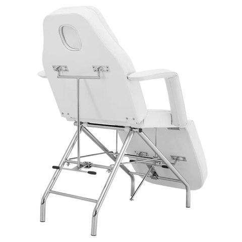 Fotel kosmetyczny do masażu tatuażu SPA MATERA - biały Physa