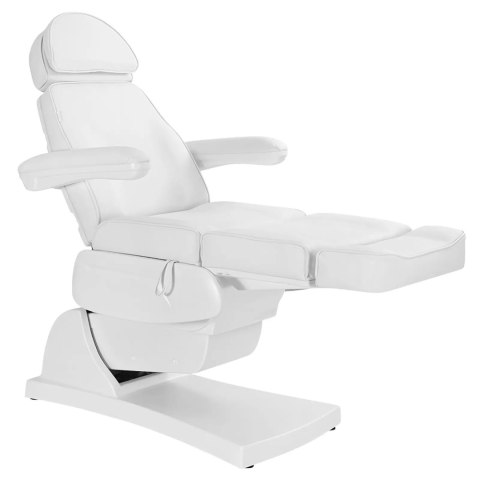 Fotel kosmetyczny do tatuażu masażu spa elektryczny 3 silniki 200 W LATINA - biały Physa