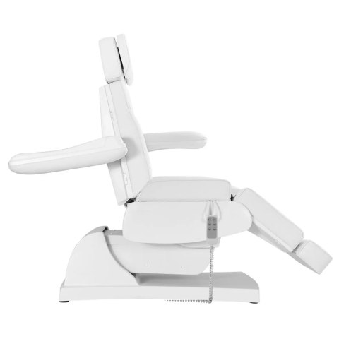 Fotel kosmetyczny do tatuażu masażu spa elektryczny 3 silniki 200 W LATINA - biały Physa