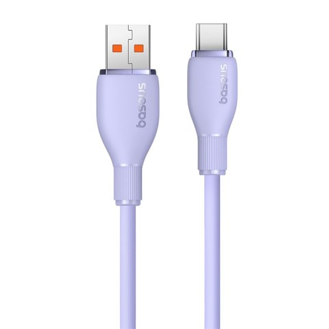Kabel przewód Pudding USB-A USB-C 100W 2m - fioletowy BASEUS