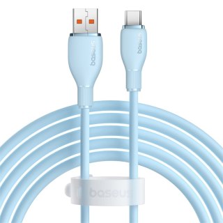 Kabel przewód Pudding USB-A USB-C 100W 2m - niebieski BASEUS