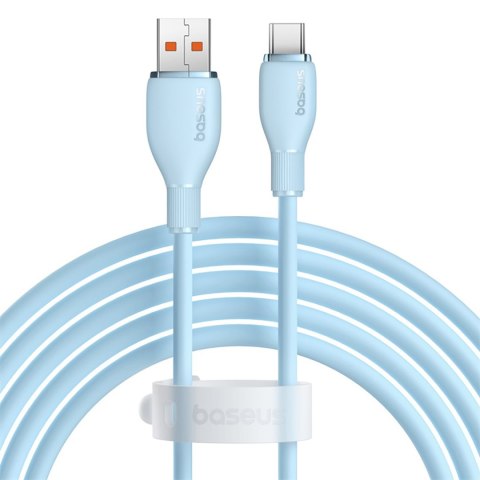 Kabel przewód Pudding USB-A USB-C 100W 2m - niebieski BASEUS