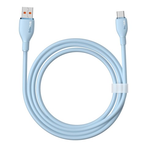 Kabel przewód Pudding USB-A USB-C 100W 2m - niebieski BASEUS