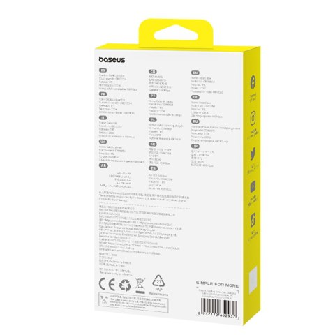 Kabel przewód Pudding USB-A USB-C 100W 2m - niebieski BASEUS