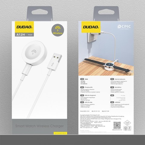 Ładowarka bezprzewodowa do smartwatchy zegarków Huawei - biała DUDAO