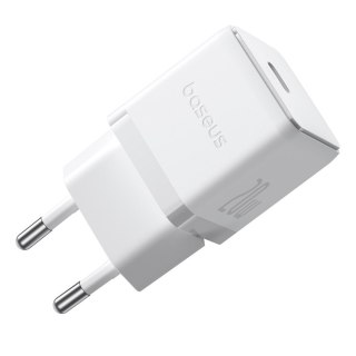 Ładowarka sieciowa Palm 1C 20W z kablem USB-C 60W 1m - biała BASEUS