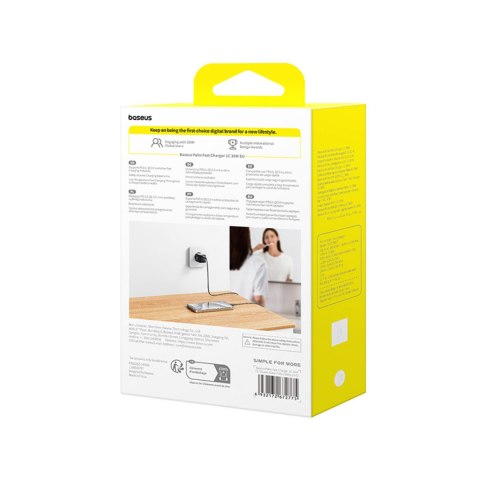 Ładowarka sieciowa Palm 30W USB-C - czarna BASEUS