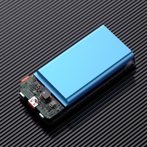 Powerbank 20000mAh 22.5W PD USB-C USB-A z wbudowanymi kablami iPhone Lightning USB-C - czarny DUDAO