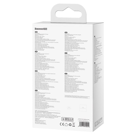 Stacja ładująca przedłużacz GaN3 USB-C USB-A gniazdo EU z kablem USB-C 100W 1m BASEUS