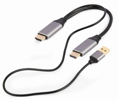 Adapter HDMI do DP 4K M 60Hz USB-A powered Gembird