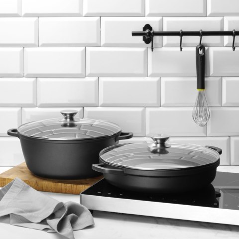 Garnek z pokrywką z powłoką nieprzywierającą 7 l 367x290x122 mm Hendi