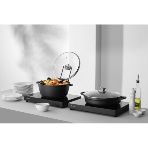 Garnek z pokrywką z powłoką nieprzywierającą 7 l 367x290x122 mm Hendi