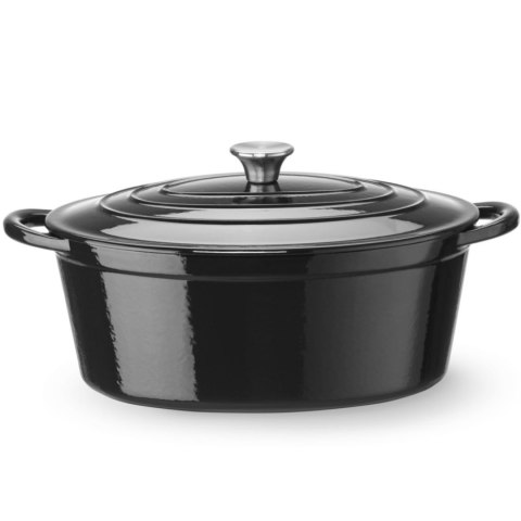 Garnek żeliwny emaliowany owalny 6.88 l 405x255x134 mm Hendi