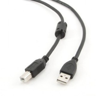 Kabel USB 2.0 typu AB AM-BM 4,5m FERRYT czarny Gembird