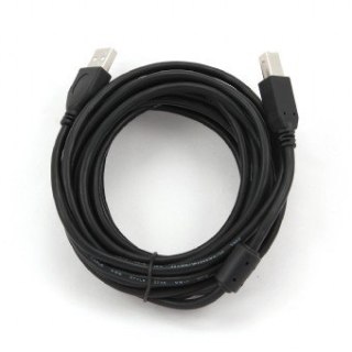 Kabel USB 2.0 typu AB AM-BM 4,5m FERRYT czarny Gembird