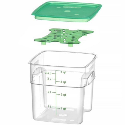 Pojemnik na żywność CamSquares Fresh Pro 3.8 l 191x191x183 mm CAMBRO