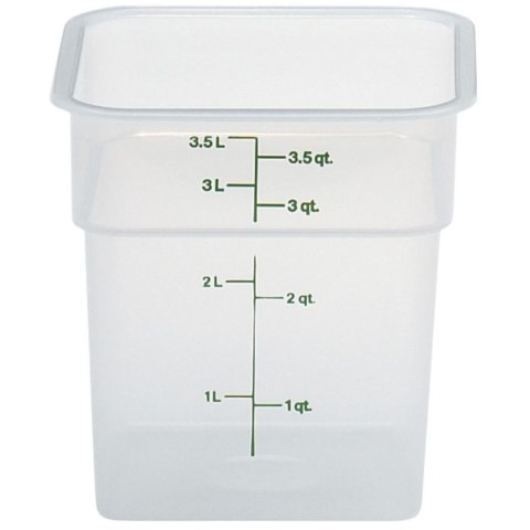 Pojemnik spożywczy CamSquare 3.8 l 185x185x187 mm - transparentny CAMBRO