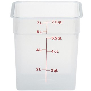 Pojemnik spożywczy CamSquare 7.6 l 215x215x230 mm - transparentny CAMBRO