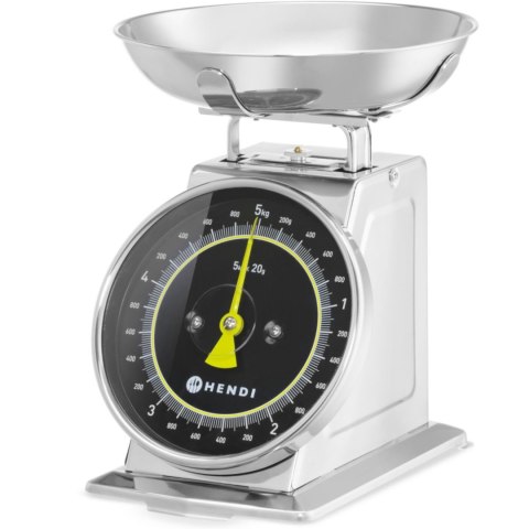 Waga kuchenna analogowa z szalką STAL 5 kg Hendi