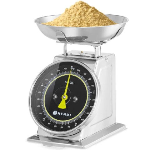 Waga kuchenna analogowa z szalką STAL 5 kg Hendi