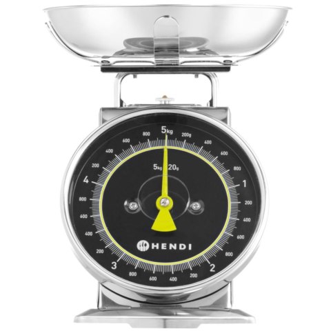 Waga kuchenna analogowa z szalką STAL 5 kg Hendi