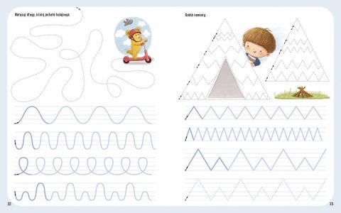 Zabawy z Felusiem i Guciem. Ćwiczymy wzory i szlaczki Nasza księgarnia
