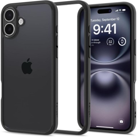 Etui ochronne na iPhone 16 Ultra Hybrid - przezroczysto czarne SPIGEN