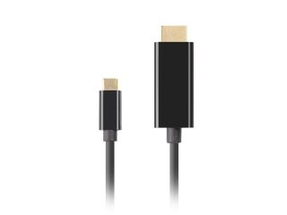 Kabel USB-C(M)->HDMI(M) 4K 60HZ 3M czarny Lanberg