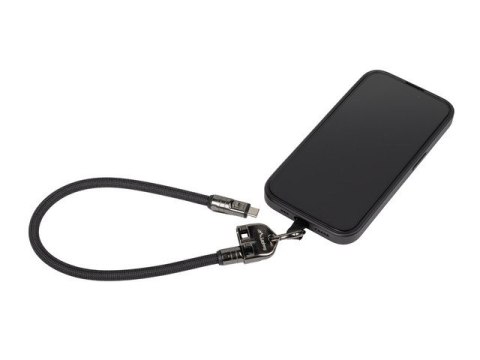 Kabel USB-C M/M SMYCZ/BRELOK 0.3M 240W czarny Lanberg