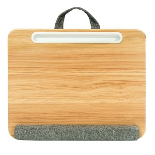 Podstawka pod laptop na kolana miękka wyściółka, wysuwana półka na mysz 410x335mm Techly