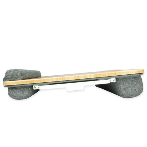 Podstawka pod laptop na kolana miękka wyściółka, wysuwana półka na mysz 410x335mm Techly