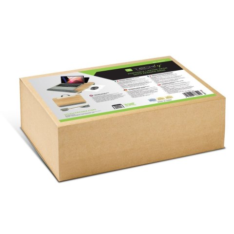 Podstawka pod laptop na kolana miękka wyściółka, wysuwana półka na mysz 410x335mm Techly