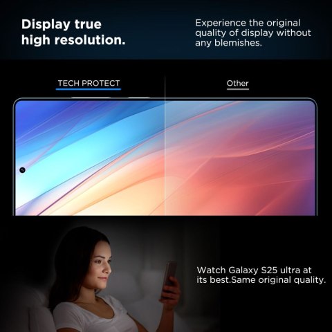 Szkło hartowane na Samsung Galaxy S25 Ultra Quick Set+ - przezroczyste Tech-Protect