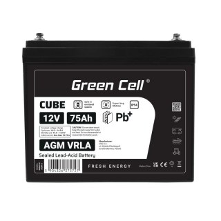 Akumulator AGM VRLA 12V 75Ah IP54 Green Cell