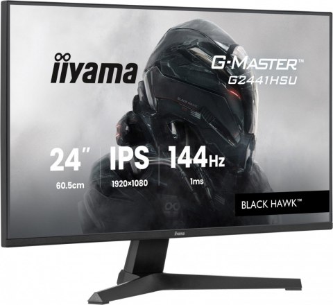 Monitor 23,8 cala G2441HSU-B1 IPS,FHD,144Hz,1ms,2xUSB,350cd,HDMI,DP IIYAMA