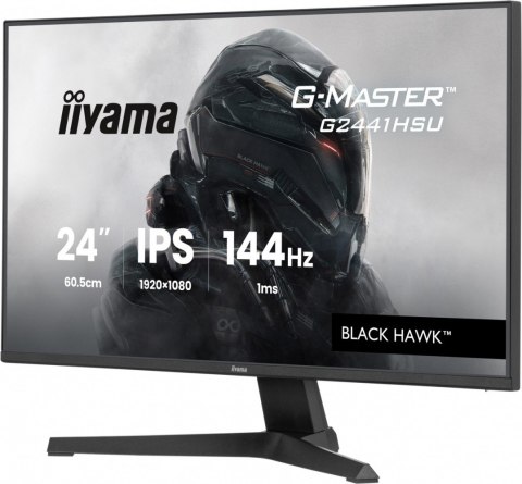Monitor 23,8 cala G2441HSU-B1 IPS,FHD,144Hz,1ms,2xUSB,350cd,HDMI,DP IIYAMA