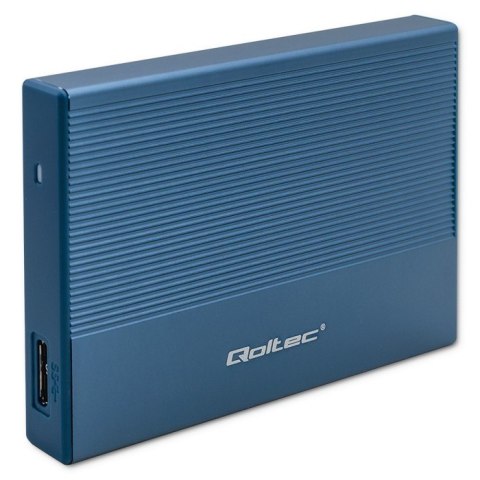 Obudowa | Kieszeń na dysk SSD HDD 2.5" | SATA | USB 3.0 | Super speed 5Gb/s | 2TB | Niebieskia Qoltec
