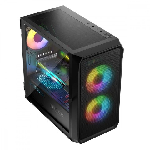 Obudowa Komputerowa Logic Portos ARGB Mini USB 3.0 Czarna Logic Concept